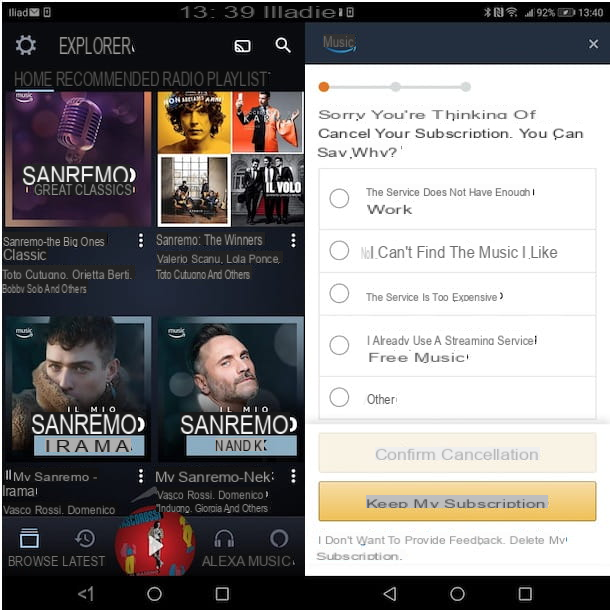 Cómo deshabilitar Amazon Music