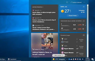 Turn Weather & News on or off on the Windows 10 bar