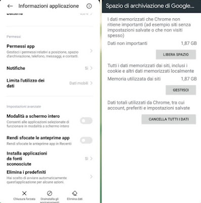 Como redefinir o Chrome no Android e iPhone