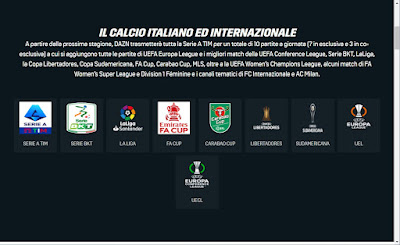 Serie A and Champions football matches online streaming on PC and TV