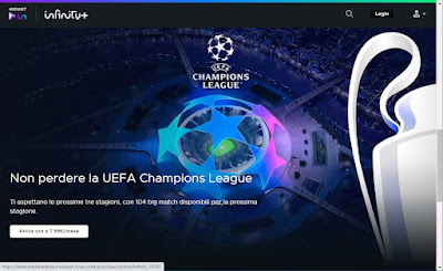 Serie A and Champions football matches online streaming on PC and TV