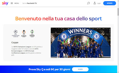 Serie A and Champions football matches online streaming on PC and TV