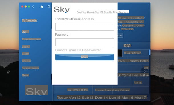 How to activate Sky