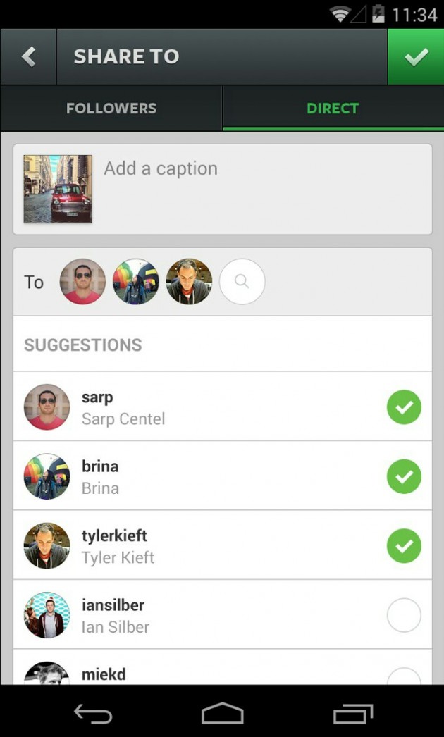 Instagram Direct allows you to send private messages: like Snapchat…