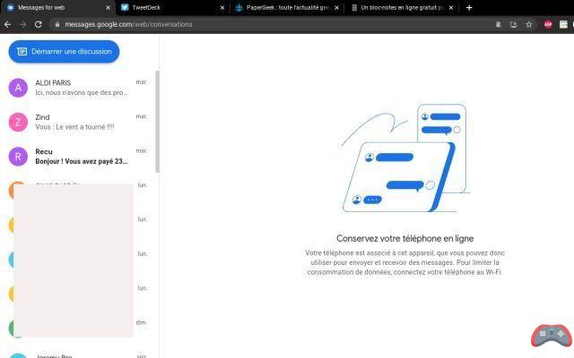 Mensajes de Android para la web: cómo enviar mensajes de texto desde una PC