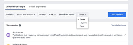 Descargar cuenta de Facebook: guardar todo el contenido