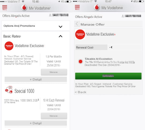 How to deactivate Vodafone Exclusive