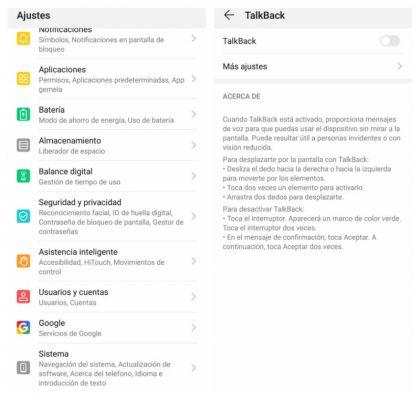 Cómo Activar y Desactivar el Talkback