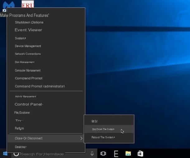 Comment fermer Windows 10