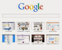 Chrome pone la barra de búsqueda de Google en la pestaña de inicio