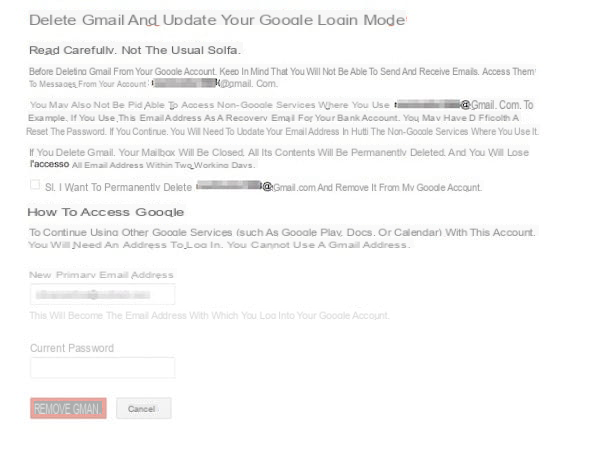 How to deactivate Gmail account