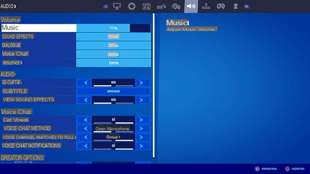 Cómo activar el audio en Fortnite