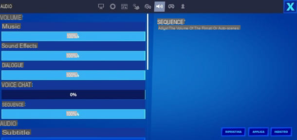 How to activate audio on Fortnite