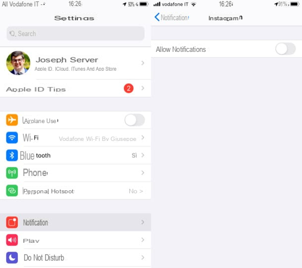 Como desativar as notificações do Instagram