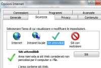 Habilite el filtrado ActiveX en sitios confiables en Internet Explorer