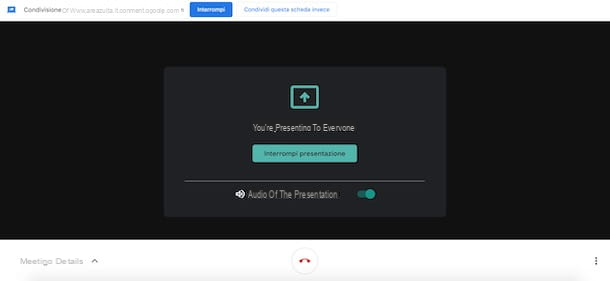 Comment activer l'audio de la présentation sur Meet