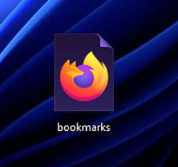 Firefox bookmarks: export and import bookmarks