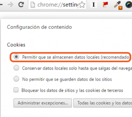 Como ativar os cookies no cromo