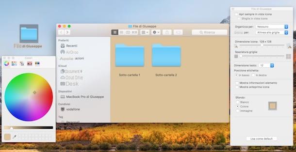 How to set a background for folders