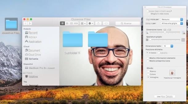 How to set a background for folders