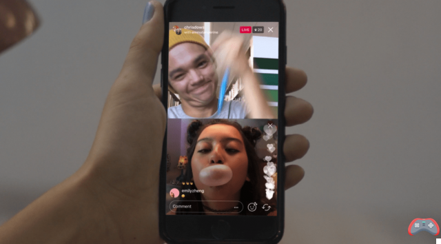 Instagram: invite a friend to your live video