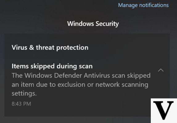 Windows 10, problema con el antivirus tras la última actualización