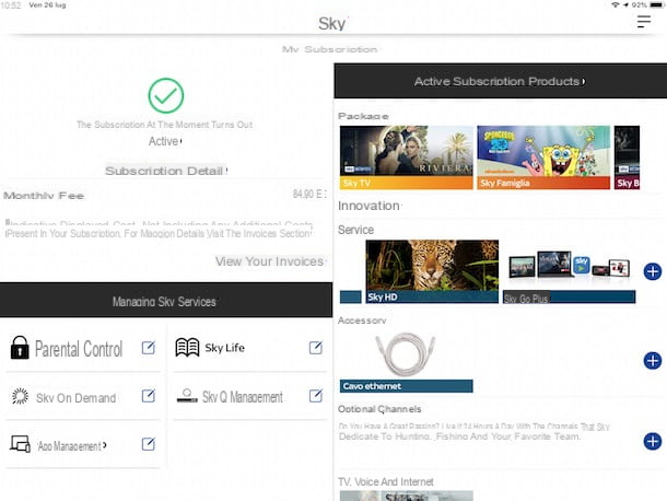 How to activate Sky Go on tablet