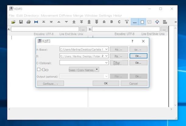 How to compare two folders on Windows