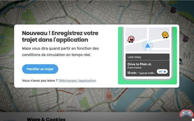 Waze: you can now choose a route on PC and continue on smartphone