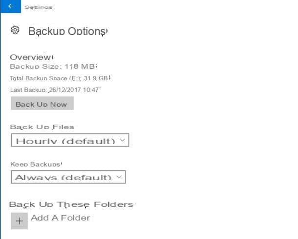 Venga, haga una copia de seguridad de su PC con Windows 10
