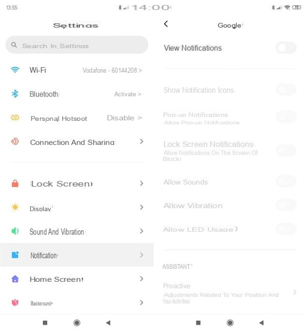 How to disable Google notifications