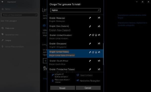 How to change language Windows 10