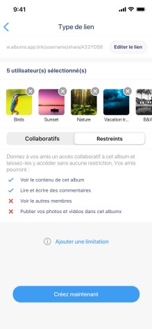 Albums, a secure app halfway between Google Photos and Instagram