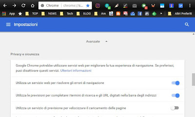 Chrome privacy settings for data security