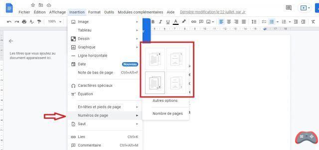 Google Docs: Como adicionar números de página a um documento