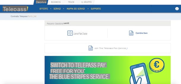 Cómo activar Telepass Pay