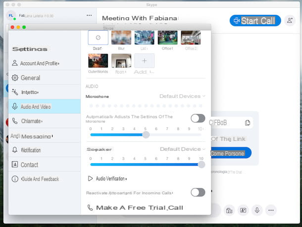 How to activate the microphone on Skype