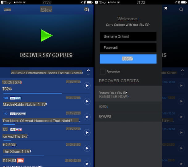 Cómo activar Sky Go