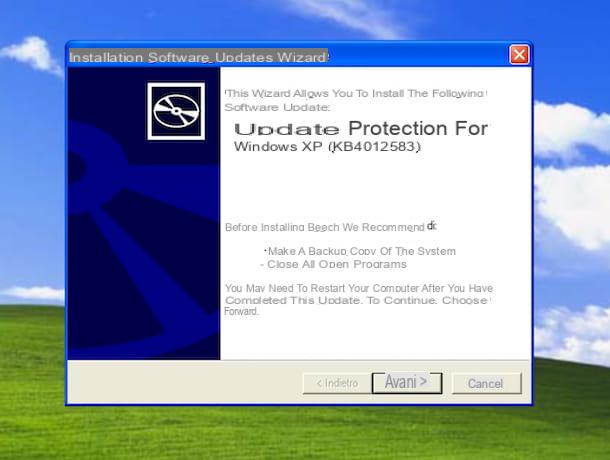 Cómo actualizar Windows XP