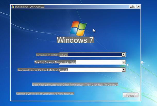 Comment réinstaller Windows 7
