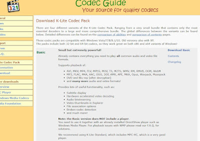 Software and codecs for watching movies and videos of all kinds