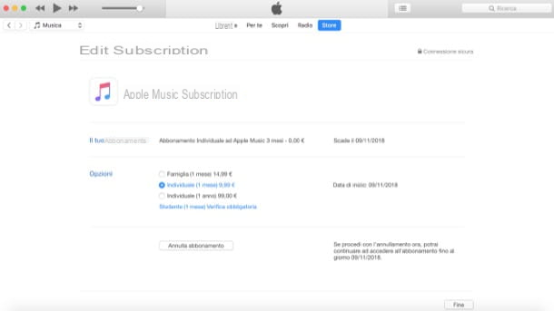 Cómo desactivar la suscripción a iTunes