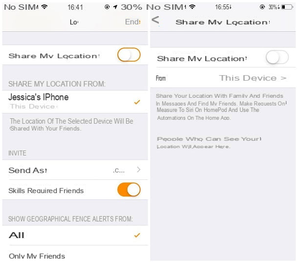 How to disable iPhone location