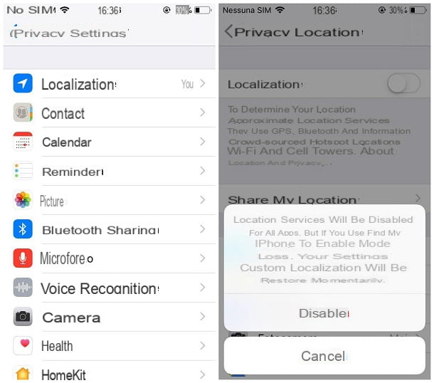 Comment désactiver la localisation de l'iPhone