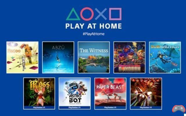 Play At Home: how to get the 10 free games on PS4 and PS5?