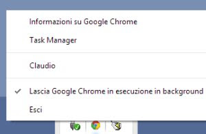 Desative o Chrome em execução em segundo plano