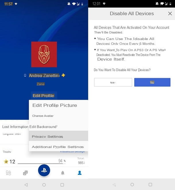 How to deactivate main PS4 account