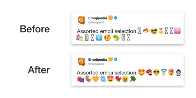 Fragmentation of Android: Faced with incompatibilities of emojis, Twitter takes matters into its own hands