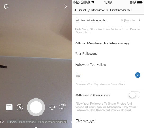 How to activate Stories on Instagram