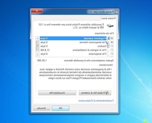 Cómo liberar espacio en disco C en Windows 7